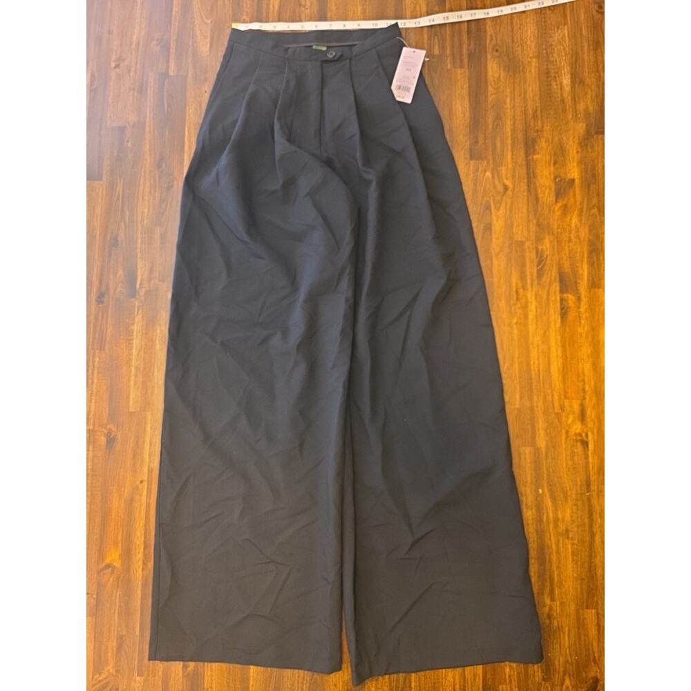 Wild Fable Low-Rise Wide Leg Trousers Black XXS Y2K Baggy Style Pants